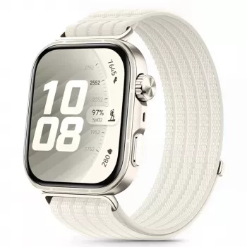 Tech-Protect λουράκι νάιλον για Huawei Watch Fit 3 / 4 / 4 Pro / 5 / 5 Pro - λευκό