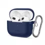 Tech-Protect Θήκη Σιλικόνης με Γάντζο για Apple AirPods 3 - Μπλε