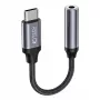 Tech-Protect Αντάπτορας Ήχου USB-C σε 3,5 mm Mini Jack (Υποδοχή) - Μαύρος
