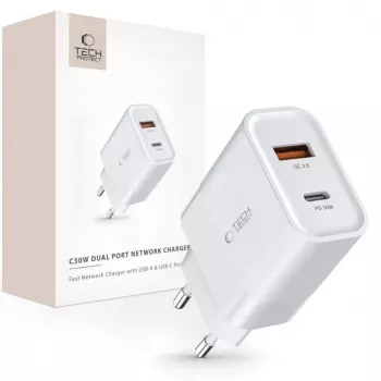 Tech-Protect Λευκό MagSafe Πίσω Κάλυμμα για Apple iPhone 15 Pro Max