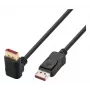 Techly DisplayPort 1.4 καλώδιο M/M 4K@120Hz 1m μαύρο μονόπλευρα γωνιακό ICOC-DSP-A14-010NT9