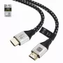 Techly ICOC-HDMI21-8-010T Καλώδιο HDMI 2.1 1m 48Gbps 8K 10K πλεκτό Μαύρο