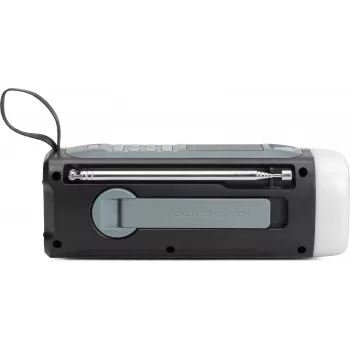 TechniSat Φορητό Ραδιόφωνο Έκτακτης Ανάγκης με DAB+/FM, Bluetooth, Ηλιακό Πάνελ, Χειροκίνητη Μανιβέλα, Powerbank, LED Φακός, Μαύρο (0000/2933)