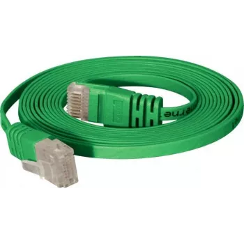 TECLINE υψηλής ποιότητας επίπεδο καλώδιο patch U/UTP Cat 6, πράσινο, 7,5 m 77807G
