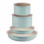 Tefal Ingenio Eucalyptus Σετ μαγειρικών σκευών 5 τεμ. με αποσπώμενες λαβές, αντικολλητική επικάλυψη Titan, κατάλληλα για επαγωγή, μαύρο/γκρι