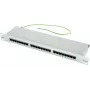 TELEGÄRTNER Cat.5e 24-Port RJ45 Patch Panel, 1U, 19 inch, ανοιχτό γκρι