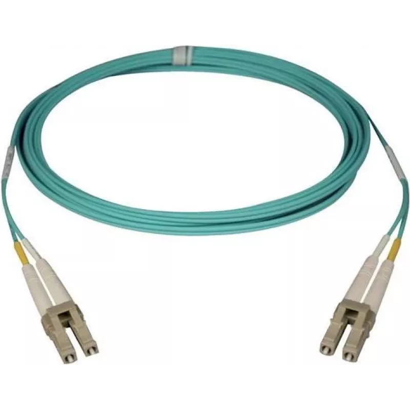 Telegärtner καλώδιο patch οπτικής ίνας LC σε LC multimode OM3 duplex, 2m, aqua L00871A0006