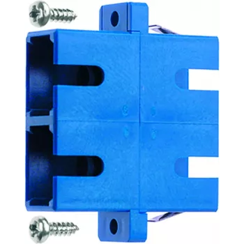 Telegärtner LWL-Kupplung 2xSC-Duplex, Multimode & Singlemode για τοποθέτηση σε κενά LWL patch panel, επιτοίχια κατανεμητή - 1 τεμ. (J08081A0006)