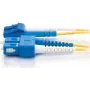 Telegärtner Singlemode LC-Duplex σε SC-Duplex Καλώδιο Patch οπτικών ινών, 3m, LSZH, Κίτρινο L00890A0041
