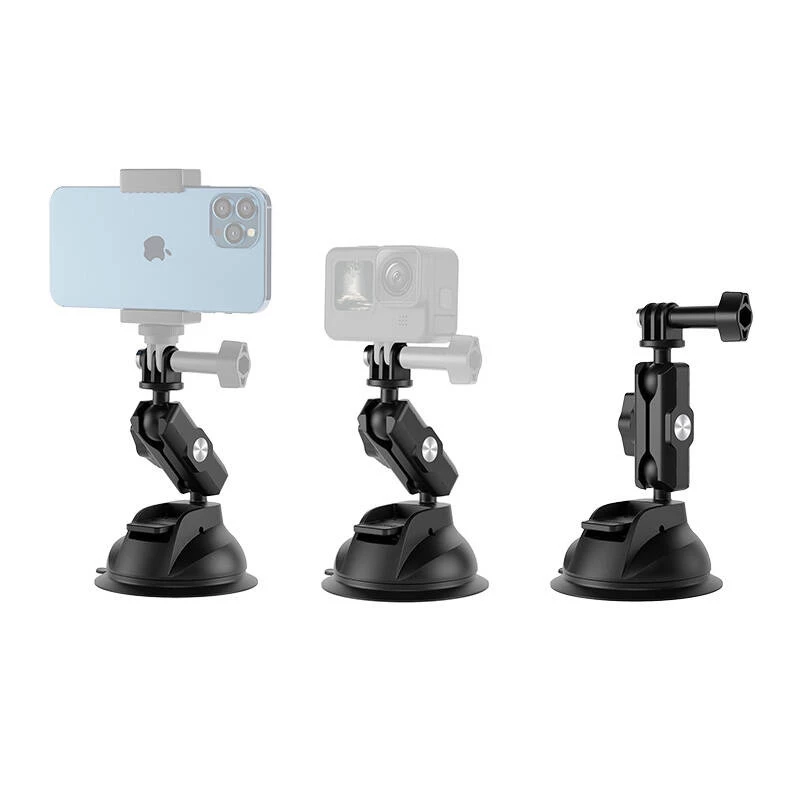 TELESIN Universal Βάση με βεντούζα με θήκη κινητού και βάση action camera TE-SUC-012