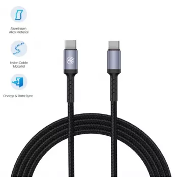 Tellur Καλώδιο Type-C σε Type-C 3A 60W 1m Μαύρο