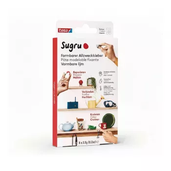 TESA Sugru εύπλαστη κόλλα γενικής χρήσης συσκευασία 8 τεμ. πολύχρωμη