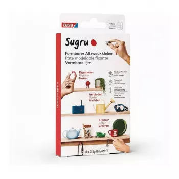 TESA Sugru εύπλαστη κόλλα γενικής χρήσης συσκευασία 8 τεμ. λευκή