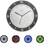 TFA LUMOCLOCK Ρολόι τοίχου με ραδιοσήμα και χρωματιστό φωτισμό, Ψηφιακό LCD, 7 χρώματα, θερμοκρασία εσωτερικού χώρου, ξυπνητήρι, λειτουργία αναβολής, 12/24H, DCF-77