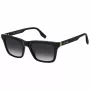 THE MARC JACOBS MARC846S807 Ανδρικό Ορθογώνια Γυαλιά Ηλίου - Μαύρος Σκελετός Ασετάτ, Γκρι Φακοί Πολυανθρακικού, Προστασία UV400