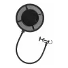 THRONMAX P1 pop filter διπλής στρώσης νάιλον mesh με λαιμό 350 mm και universal βιδωτό κλιπ, μαύρο