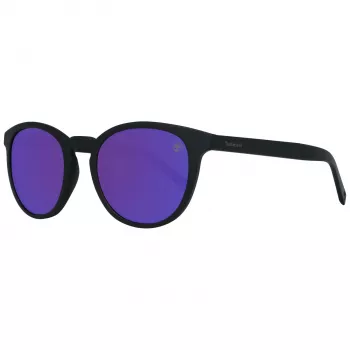 Timberland ανδρικό TB9128-5305D ορθογώνιο γυαλί ηλίου - ματ μαύρος σκελετός, πράσινοι φακοί, 53 mm