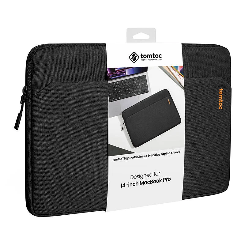 Tomtoc Light-A18 14 ιντσών Θήκη laptop (Μαύρο)