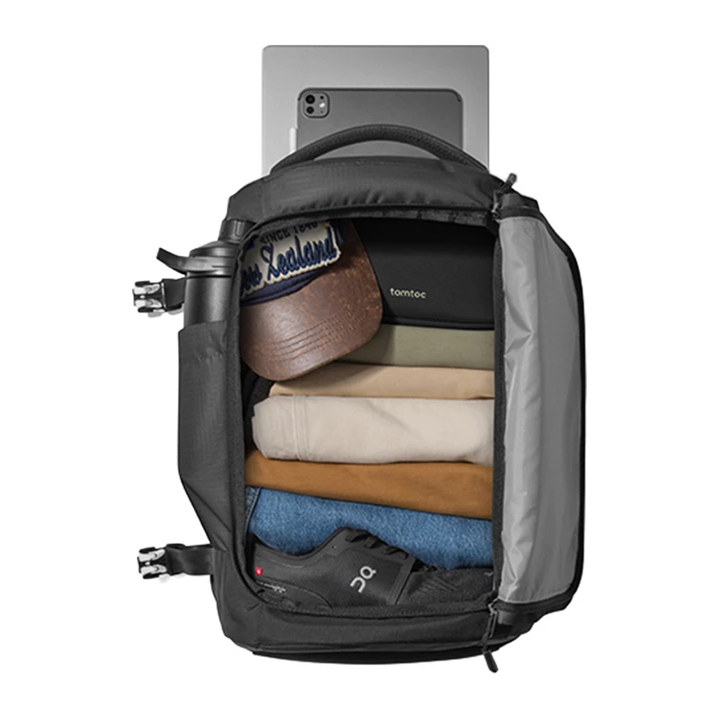 TOMTOC Navigator-T66 Liteway Σακίδιο Ταξιδιού 28L/15.6 (Μαύρο)