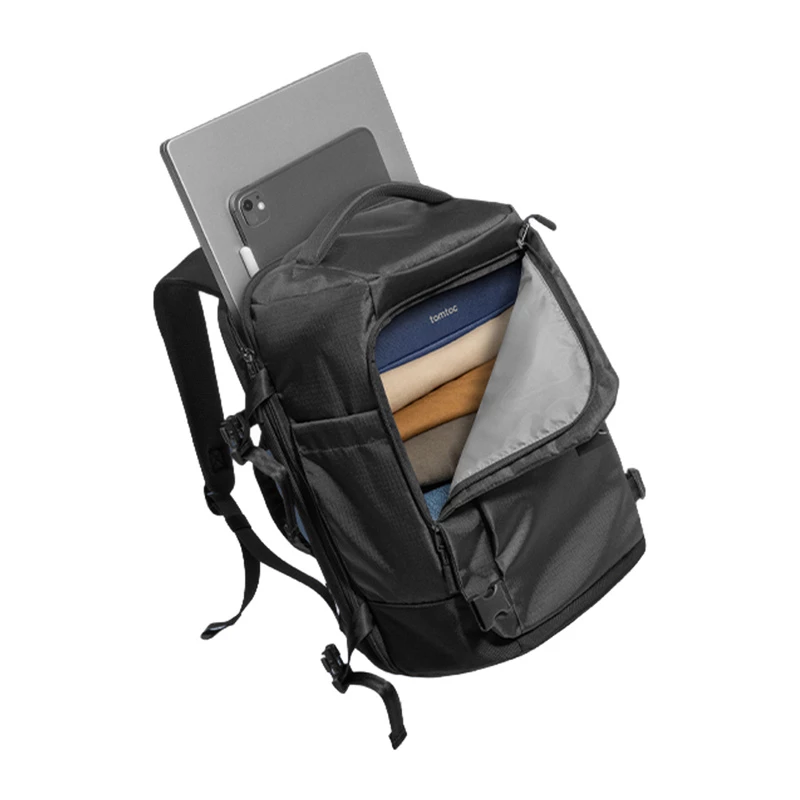 TOMTOC Navigator-T66 Liteway Σακίδιο Ταξιδιού 28L/15.6 (Μαύρο)