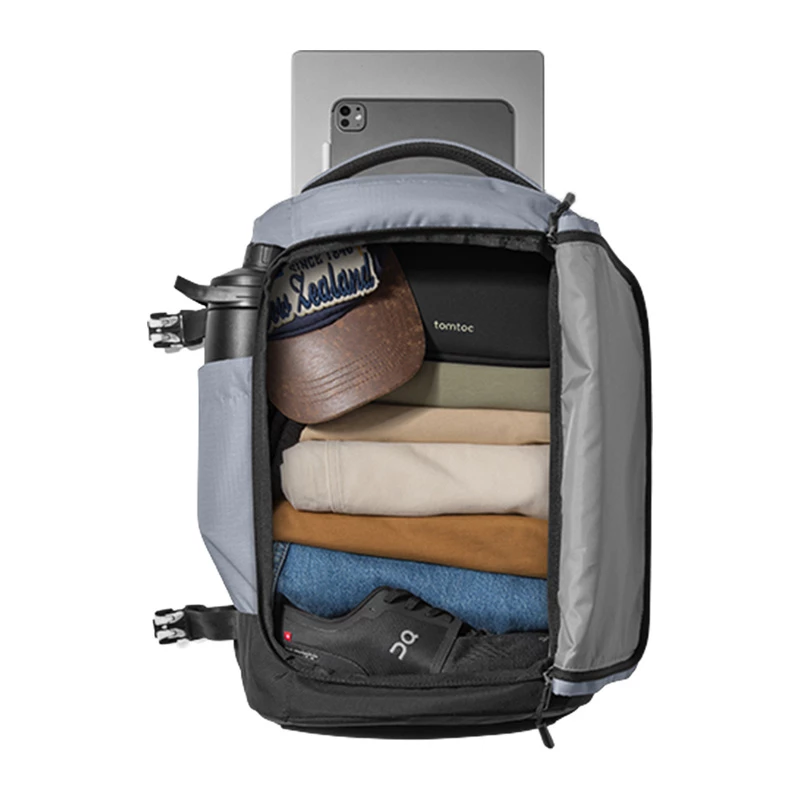 TOMTOC Navigator-T66 Liteway Σακίδιο Ταξιδιού 28L (Ανοιχτό Γκρι)