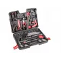 Top Tools σετ καρυδάκια και εργαλείων 100 τεμ. με τετράγωνο 1/4 ίντσας και 3/8 ίντσας, χάλυβας χρωμίου-βαναδίου, καστάνια 72 δοντιών και πλαστική βαλίτσα