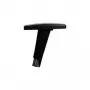Topstar T2 ρυθμιζόμενα σε ύψος υποβραχιόνια με Softpad, μαύρο/χρώμιο, 1 ζεύγος (7090 CHR)