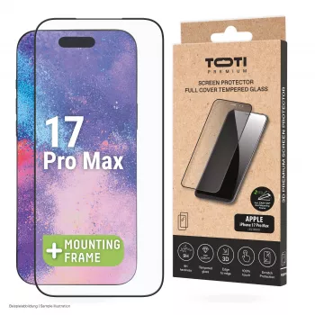 TOTI PREMIUM Premium Tempered Glass Screen Protector 3D Full Cover για Apple iPhone 17 Pro Max