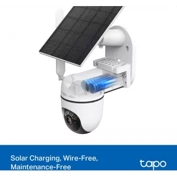 TP-LINK Tapo C615G KIT V1 Solar-Powered Security Camera Kit - Εξωτερική PTZ κάμερα παρακολούθησης δικτύου, Ανθεκτική στη σκόνη/καιρικές συνθήκες, Χρώμα ημέρας & νύχτας