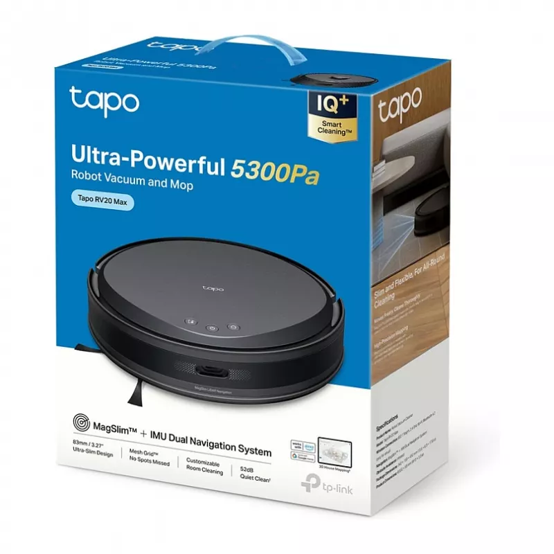 TP-LINK Tapo RV20 Max Ρομπότ Σκούπα - χωρίς σακούλα