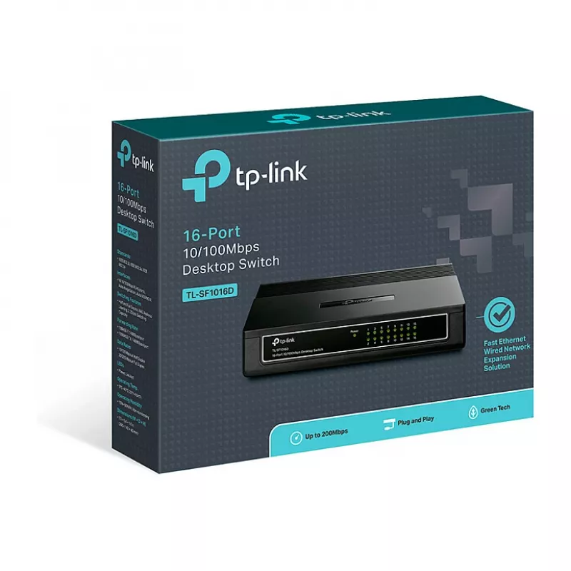 TP-Link TL-SF1016D switch desktop 16 θυρών 10/100 Fast Ethernet