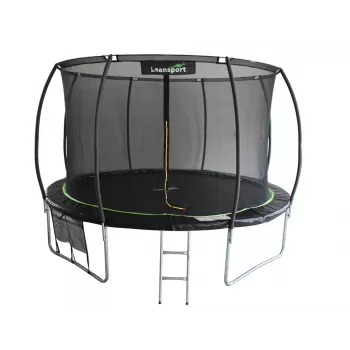 Trampolina LEAN Sport Max 14ft Μαύρο-Πράσινο