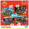 TREFL PUZZLE Παζλ 4 σε 1 - Adventures of Fireman Sam