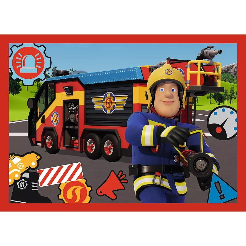TREFL PUZZLE Παζλ 4 σε 1 - Adventures of Fireman Sam