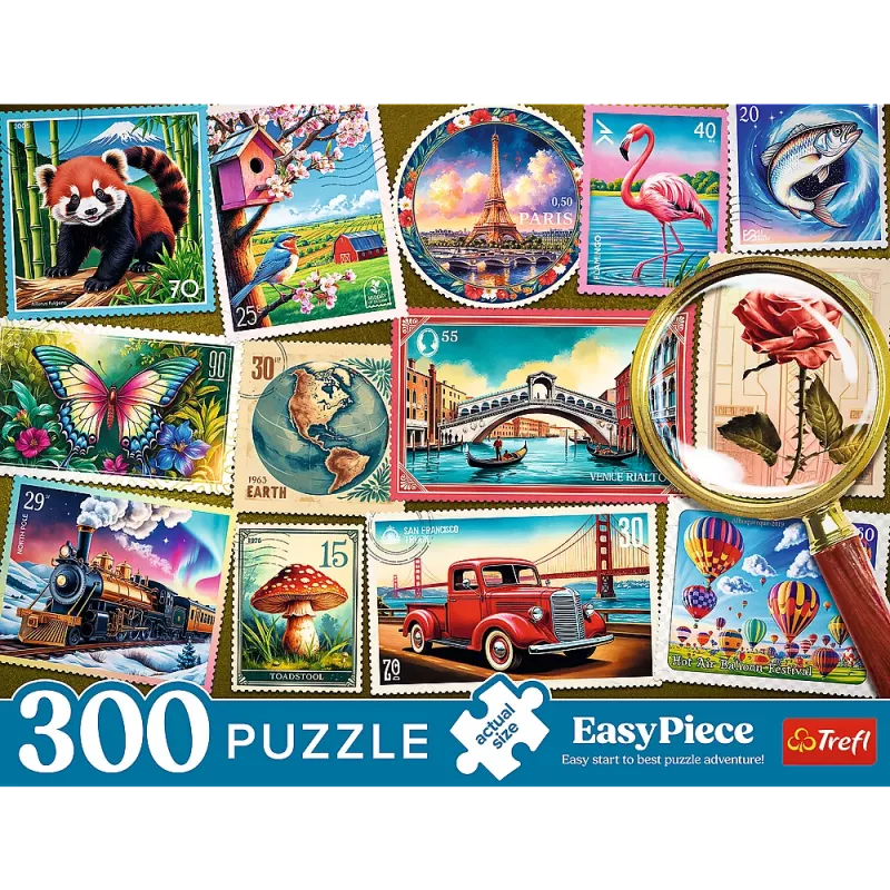 TREFL PUZZLE Παζλ - 300 EasyPiece - Trefl Postage Stamps 23100