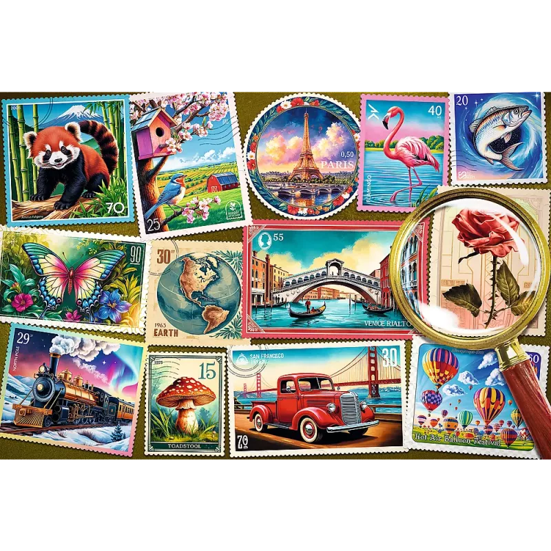 TREFL PUZZLE Παζλ - 300 EasyPiece - Trefl Postage Stamps 23100