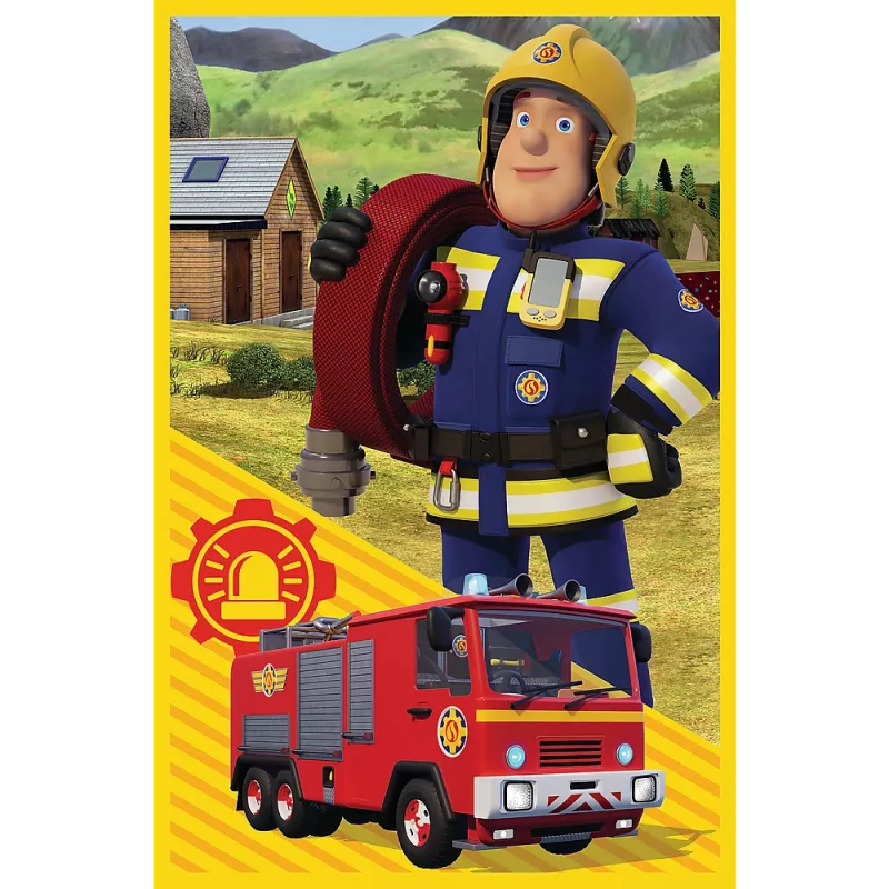 TREFL PUZZLE Παζλ - 3x50 - Fireman Sam Feuerwache Besatzung