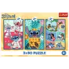 TREFL PUZZLE Παζλ - 3x80 - Stitch World Trefl 34885