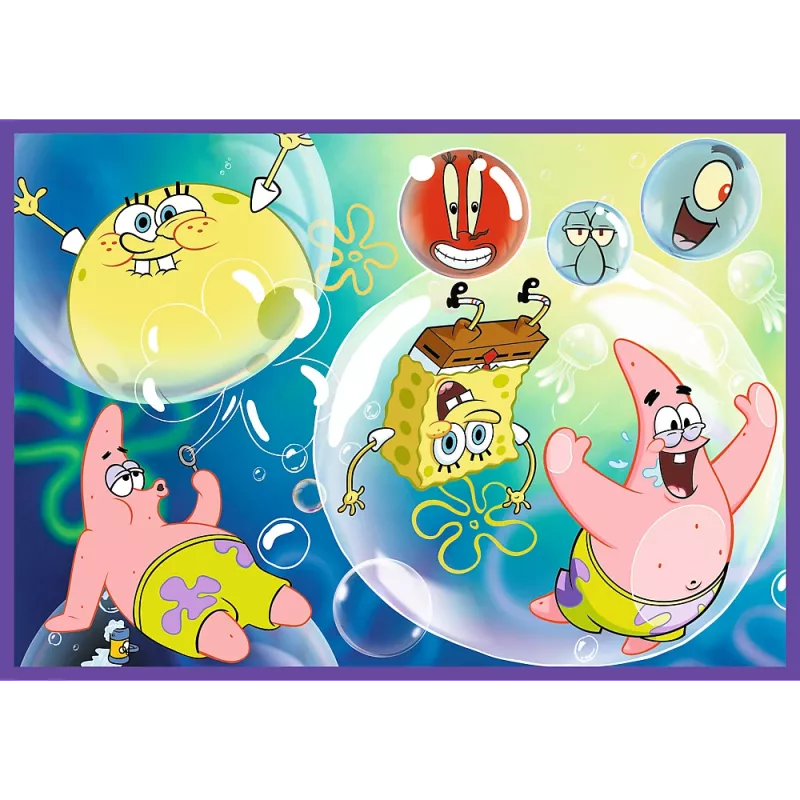 TREFL PUZZLE Παζλ - 4x250 - SpongeBob's Crazy World Trefl 13342