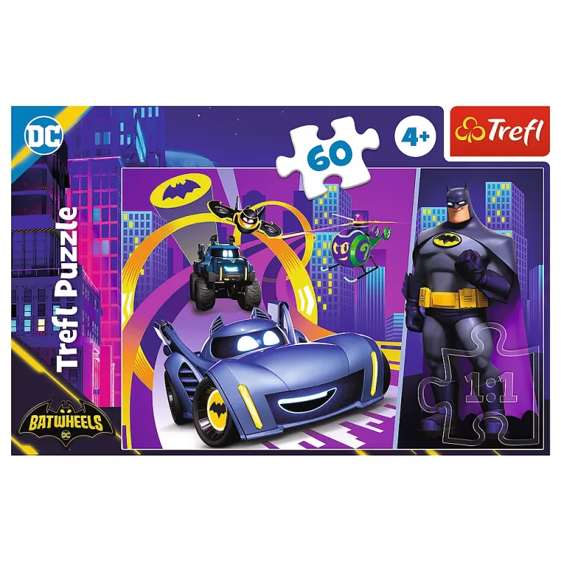 TREFL PUZZLE Παζλ - 60 - Batman και τα Οχήματά του