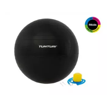 Tunturi Gymball Μπάλα προπόνησης με αντλία 75 cm μαύρη