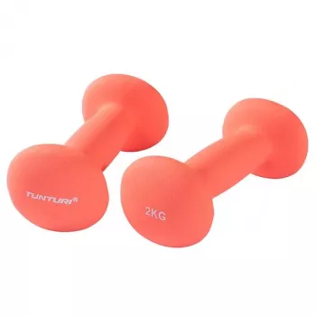 Tunturi Neopren αλτήρες 2 kg Ζεύγος Κόκκινο