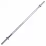 Tunturi μπάρα προπόνησης standard 165 cm επιχρωμιωμένος συμπαγής χάλυβας για προπόνηση δύναμης