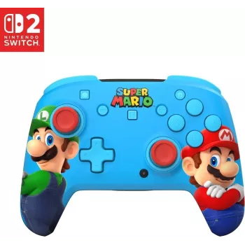 Turtle Beach Rematch ασύρματο χειριστήριο gaming για Nintendo Switch 2 – Mario & Luigi Edition RGB