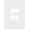 Ubiquiti Universal Keystone Wall Plate 4-Port Vertical – καθαρό, προσαρμόσιμο φινίρισμα (UACC-WP-KEYSTONE-V-4P)