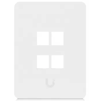 Ubiquiti Universal Keystone Wall Plate 4-Port Vertical – καθαρό, προσαρμόσιμο φινίρισμα (UACC-WP-KEYSTONE-V-4P)