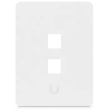Ubiquiti Universal Keystone Επίτοιχη πλάκα Clean, προσαρμόσιμη επιφάνεια, 2-Port Κάθετη (UACC-WP-KEYSTONE-V-2P)