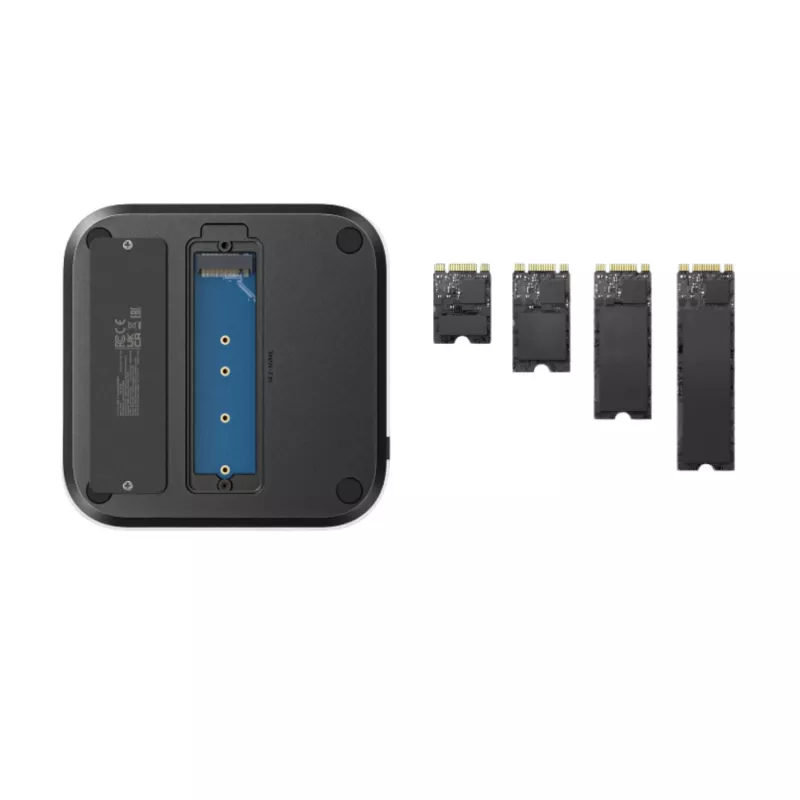 UGREEN CM841 σταθμός σύνδεσης USB-C 11 σε 1 για Mac Mini M4/M4 Pro, 3x USB-A 3.2, 2x USB-C 3.2, 2x USB-A 3.0, NVMe, SD/TF, γκρι