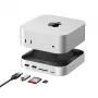 UGREEN CM841 σταθμός σύνδεσης USB-C 11 σε 1 για Mac Mini M4/M4 Pro, 3x USB-A 3.2, 2x USB-C 3.2, 2x USB-A 3.0, NVMe, SD/TF, γκρι