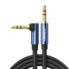 UGREEN Καλώδιο AUX με Γωνία 2 x Mini Jack 3,5 mm 1 m Μπλε (AV112)